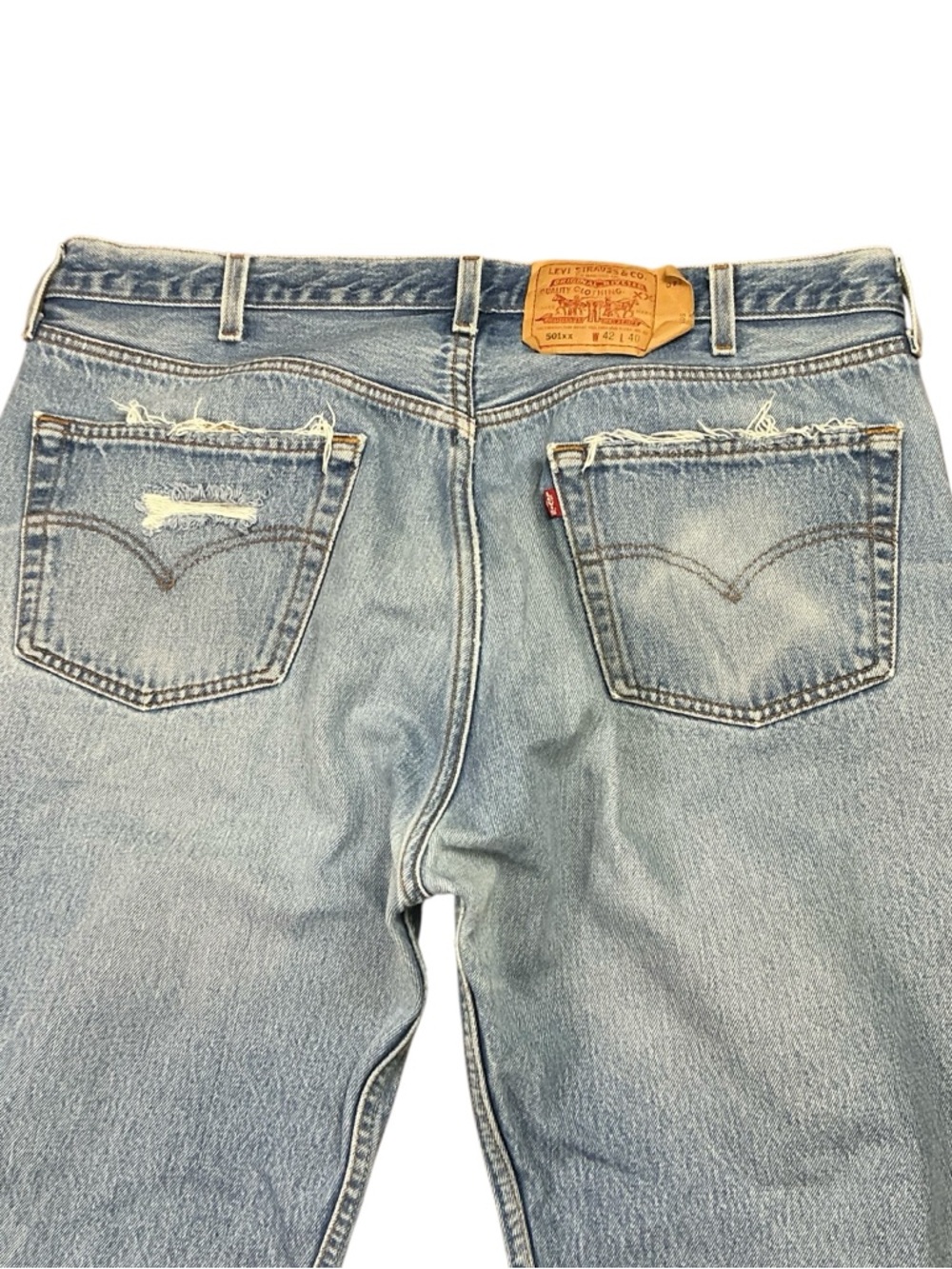 Vintage Levi’s 501XX 90s straight leg jeans USA made - Picture 3 of 10